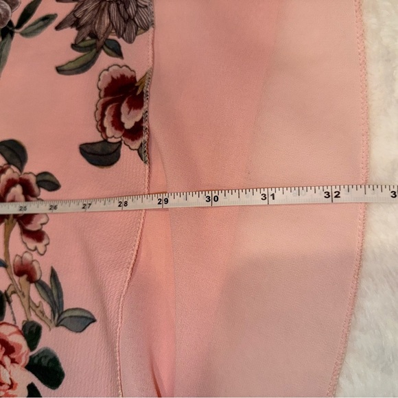 Chic Floral Long Sleeve Dress in Pink Size Small - Picture 7 of 9